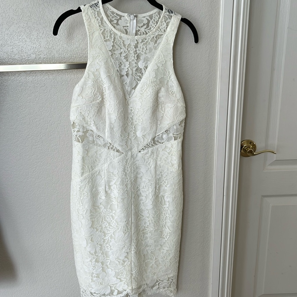 Women’s ivory lace dress, size M